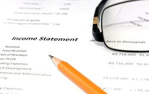 income statement with pencil and glasses | hoa accounting standards